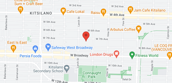 map of 2457 W 7TH AVENUE